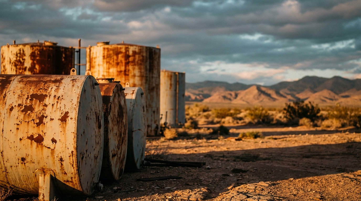 이란의 군사적 긴장으로 유가가 배럴당 100달러까지 급등하며 공급 불안을 상징적으로 보여주는 모습.